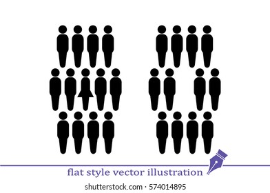 People icon vector illustration.