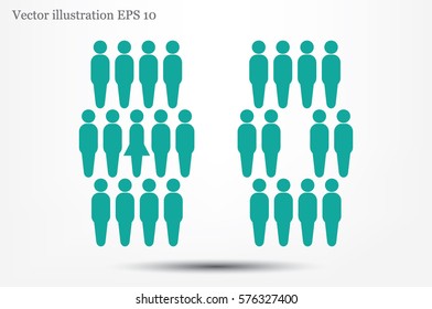 People icon vector illustration.