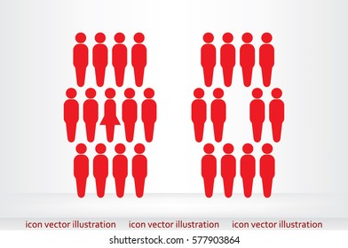 People icon vector illustration.