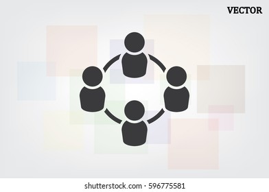 people icon, vector illustration