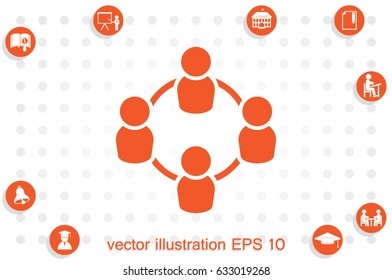 people icon, vector illustration