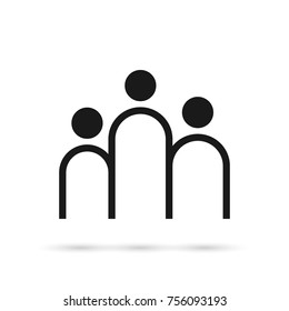 People icon. Vector illustration.