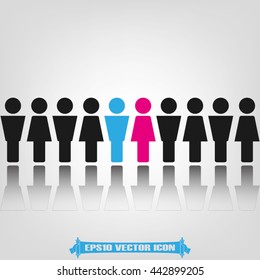 people icon vector illustration EPS 10