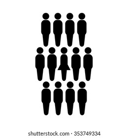 People icon vector illustration eps10.