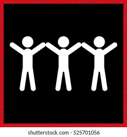People icon, vector illustration eps10.