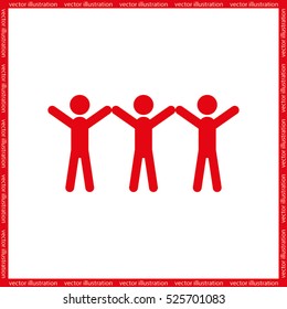 People icon, vector illustration eps10.