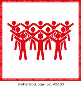 People icon, vector illustration eps10.