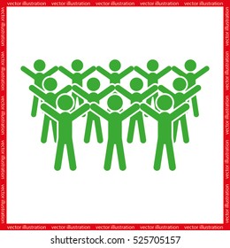 People icon, vector illustration eps10.