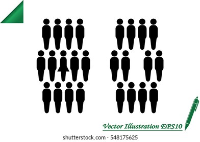 People icon vector illustration eps10.