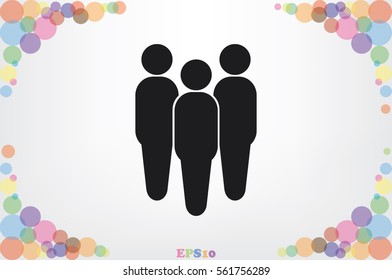 People icon vector illustration eps10.