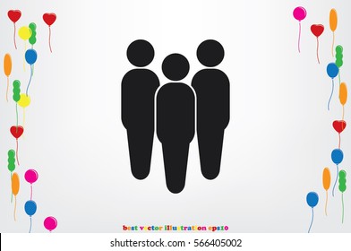 People icon vector illustration eps10.