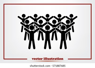 People icon, vector illustration eps10.