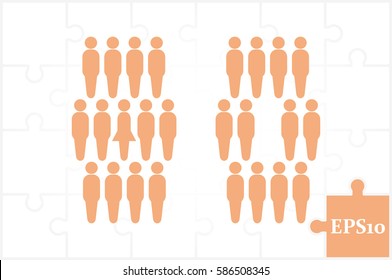 People icon vector illustration eps10.