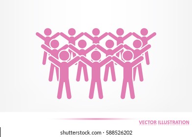 People icon, vector illustration eps10.