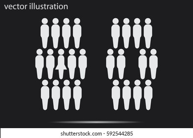People icon vector illustration eps10.