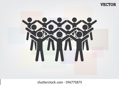 People icon, vector illustration eps10.