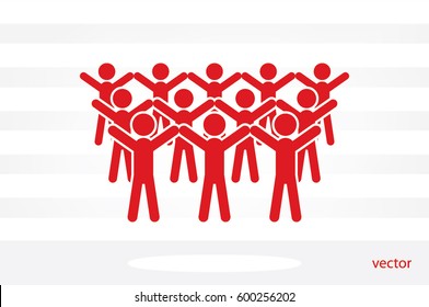People icon, vector illustration eps10.