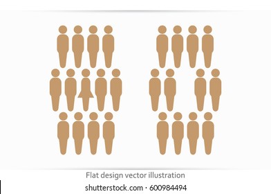 People icon vector illustration eps10.