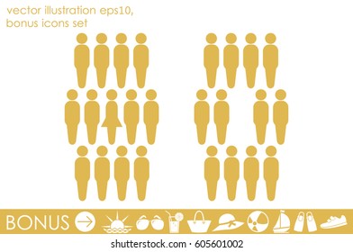 People icon vector illustration eps10.