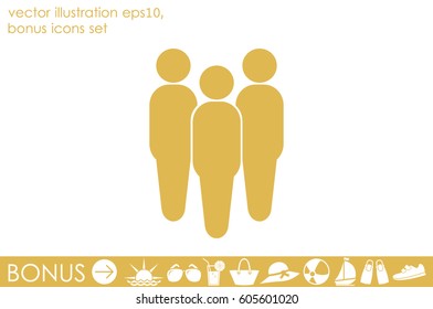 People icon vector illustration eps10.