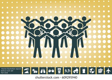 People icon, vector illustration eps10.