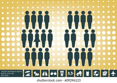 People icon vector illustration eps10.