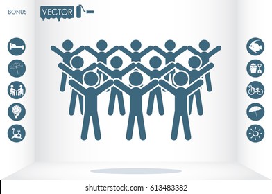 People icon, vector illustration eps10.