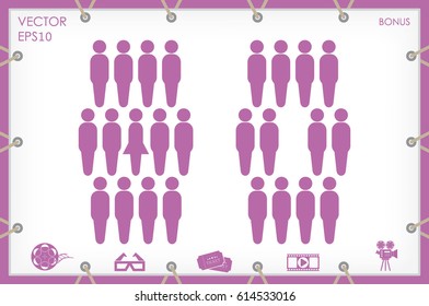 People icon vector illustration eps10.