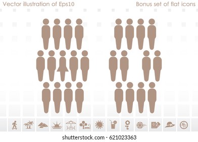 People icon vector illustration eps10.