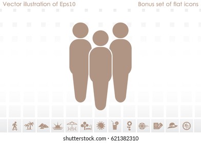 People icon vector illustration eps10.