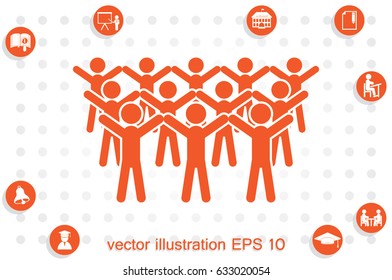 People icon, vector illustration eps10.