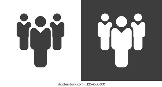 people icon vector illustration. Flat design style