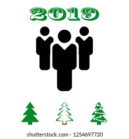 people icon vector illustration. Flat design style