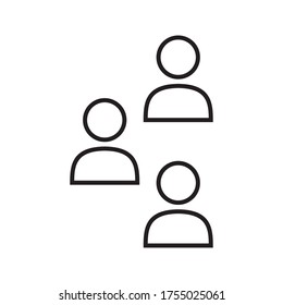 People Icon Vector Illustration  Flat Design