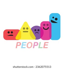 People Icon Vector Illustration Flat Design