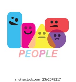 People Icon Vector Illustration Flat Design