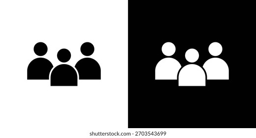 people icon. Vector illustration. Flat design.