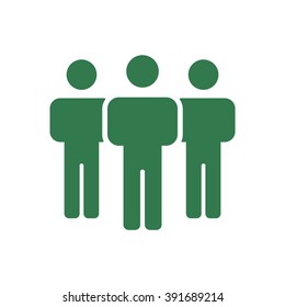 people  icon, vector illustration. Flat design style