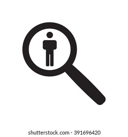 people  icon, vector illustration. Flat design style