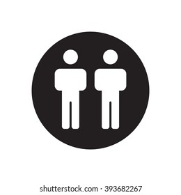 people   icon, vector illustration. Flat design style