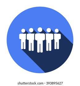 people   icon, vector illustration. Flat design style