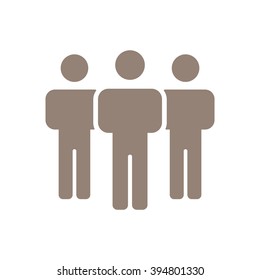 people  icon, vector illustration. Flat design style