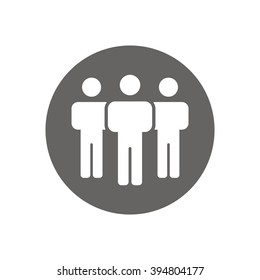 people  icon, vector illustration. Flat design style