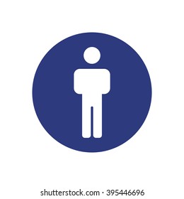 people   icon, vector illustration. Flat design style