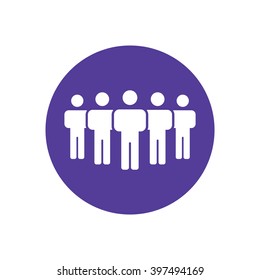 people   icon, vector illustration. Flat design style