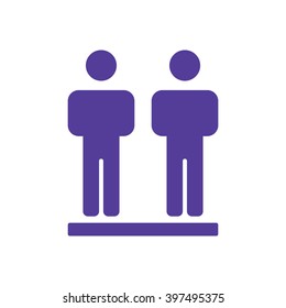 people   icon, vector illustration. Flat design style
