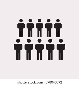 people   icon, vector illustration. Flat design style