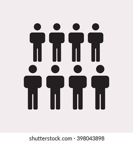 people   icon, vector illustration. Flat design style