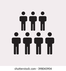 people   icon, vector illustration. Flat design style