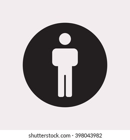 people   icon, vector illustration. Flat design style